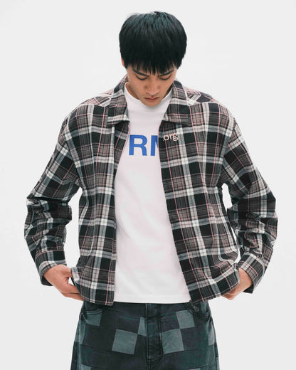 Nul1.Org - DEI Zip Shirt - Black