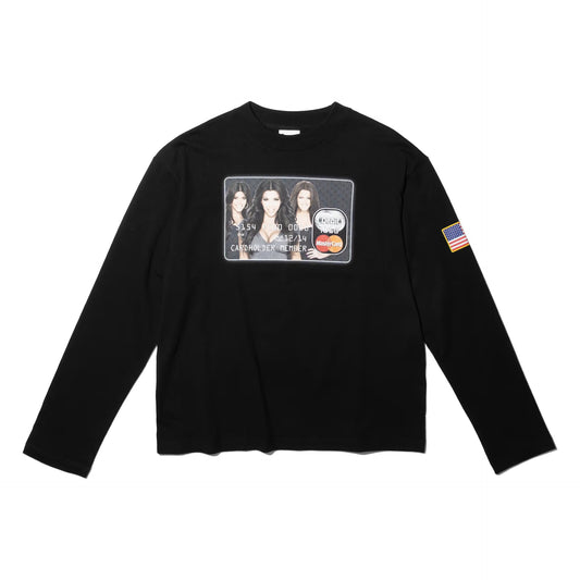 Nul1.Org - Kard LS Tee  - Black