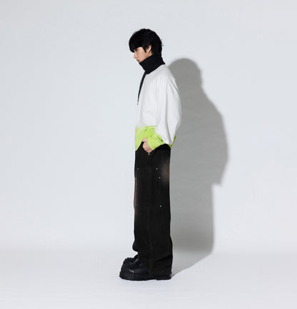 Melsign - Canvas Wide Leg Jeans - Black