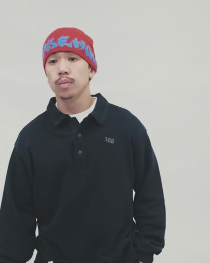 108WAREHOUSE - Skully Beanie “CG Logo” - Red