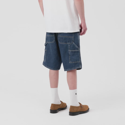 Carhartt WIP - Single Knee Short - Blue Stone Washed