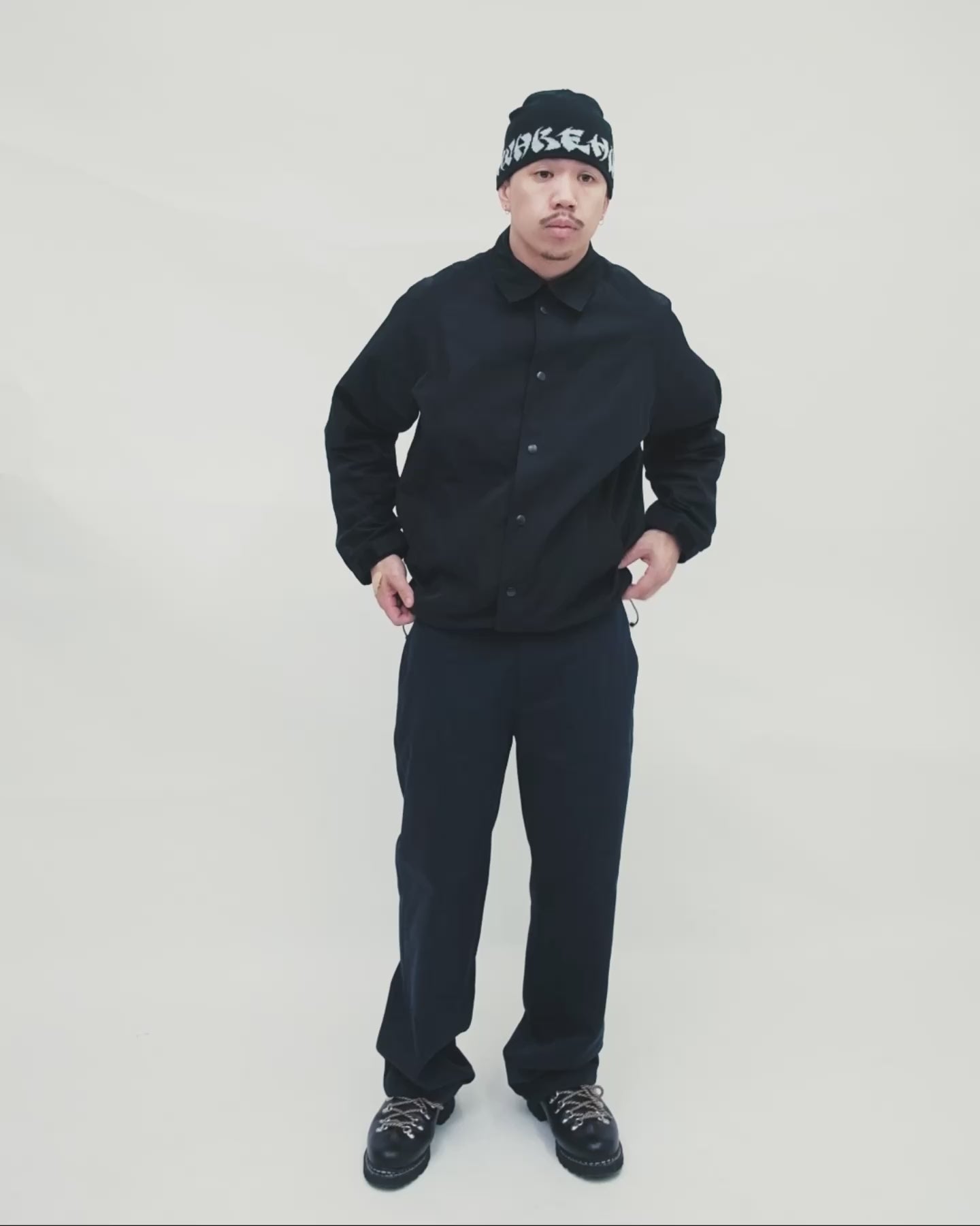 108WAREHOUSE - Coach Jacket - Black/Plaid