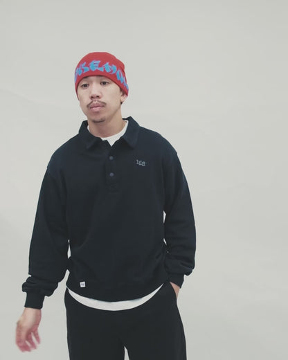 108WAREHOUSE - Rugby Pullover - Washed Black