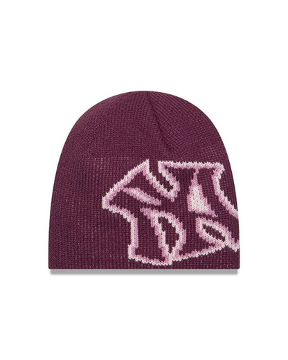 New Era - Skully Beanie - NY Yankee - Maroon