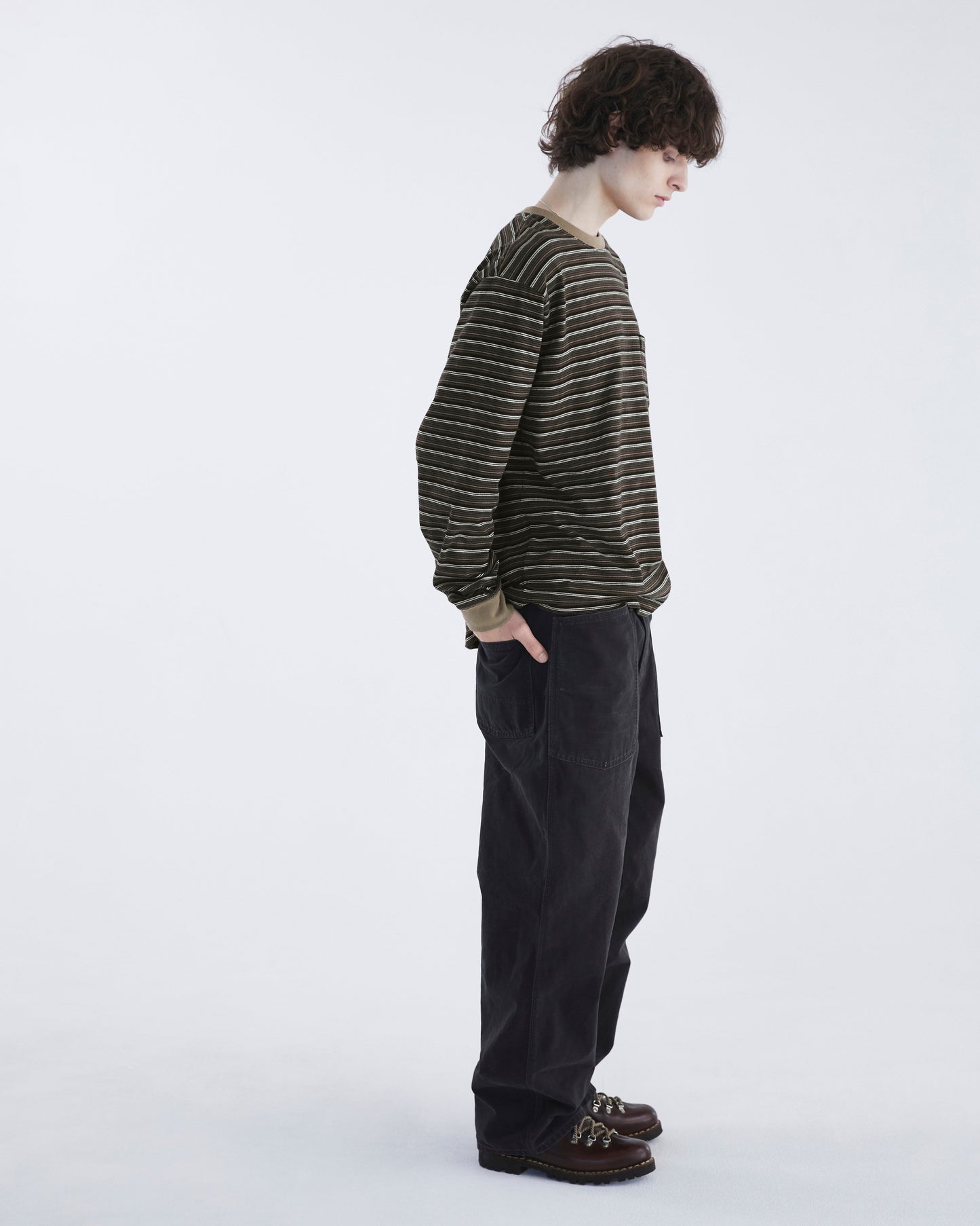 Khakis - Border L/S Tee - Brown