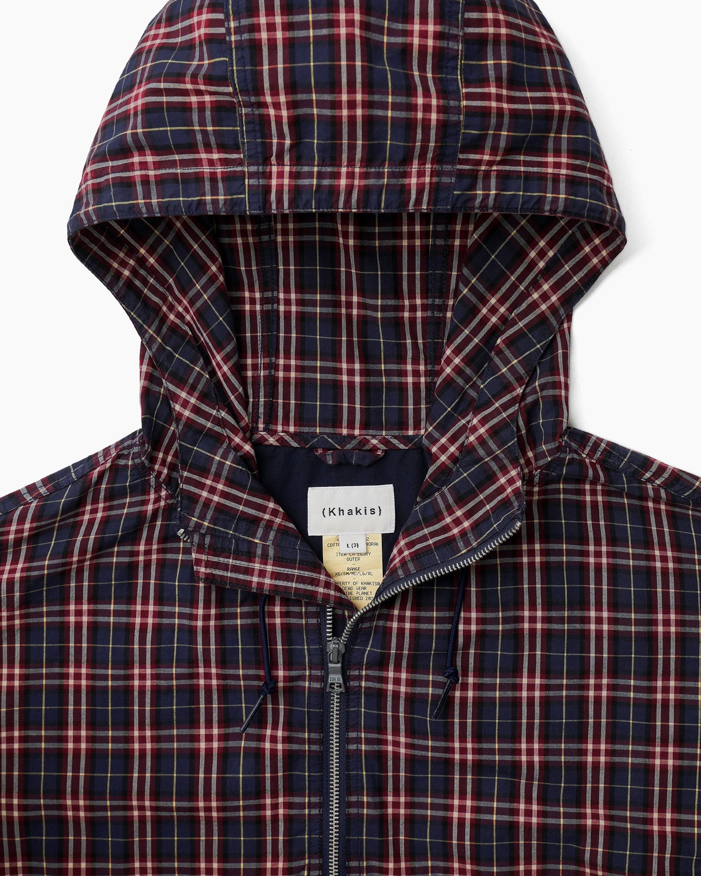 Khakis - Cotton Plaid Anorak - Red