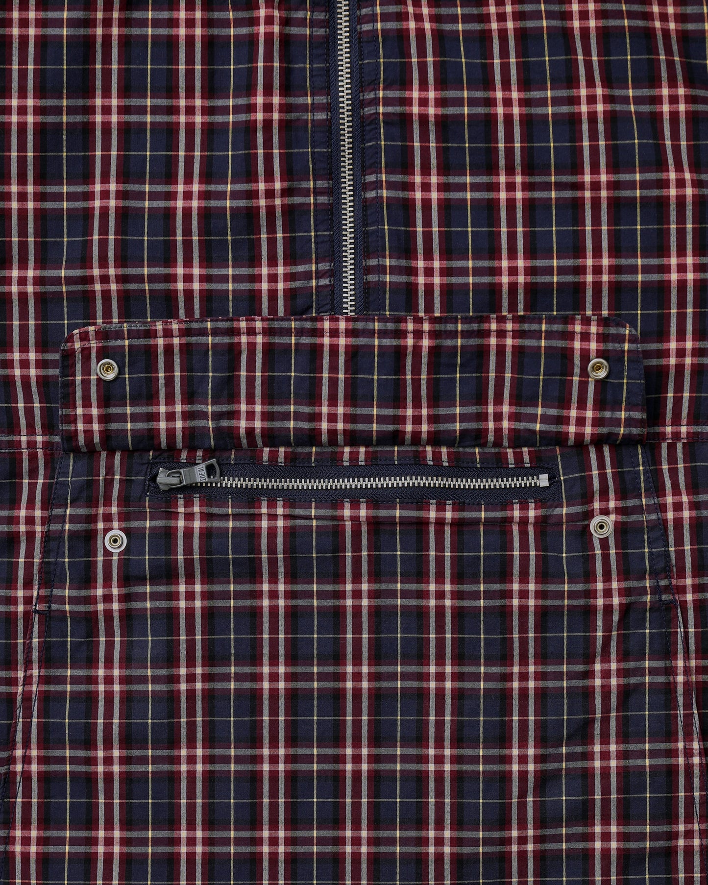 Khakis - Cotton Plaid Anorak - Red