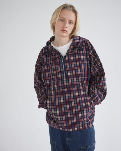 Khakis - Cotton Plaid Anorak - Red