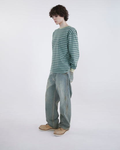 Khakis - Distressed Painter Pant - Used Blue