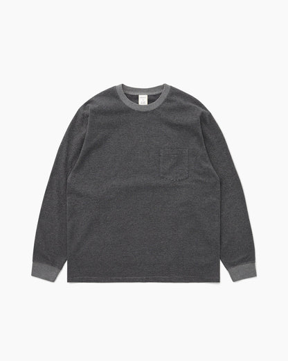 Khakis - Heather L/S Tee - Charcoal