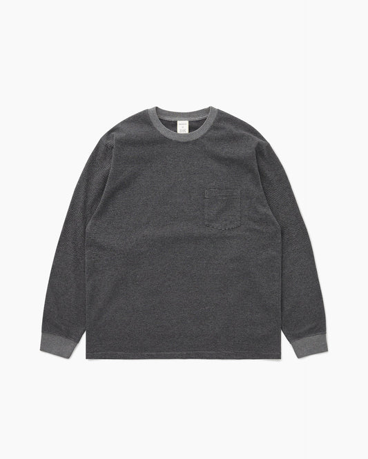 Khakis - Heather L/S Tee - Charcoal