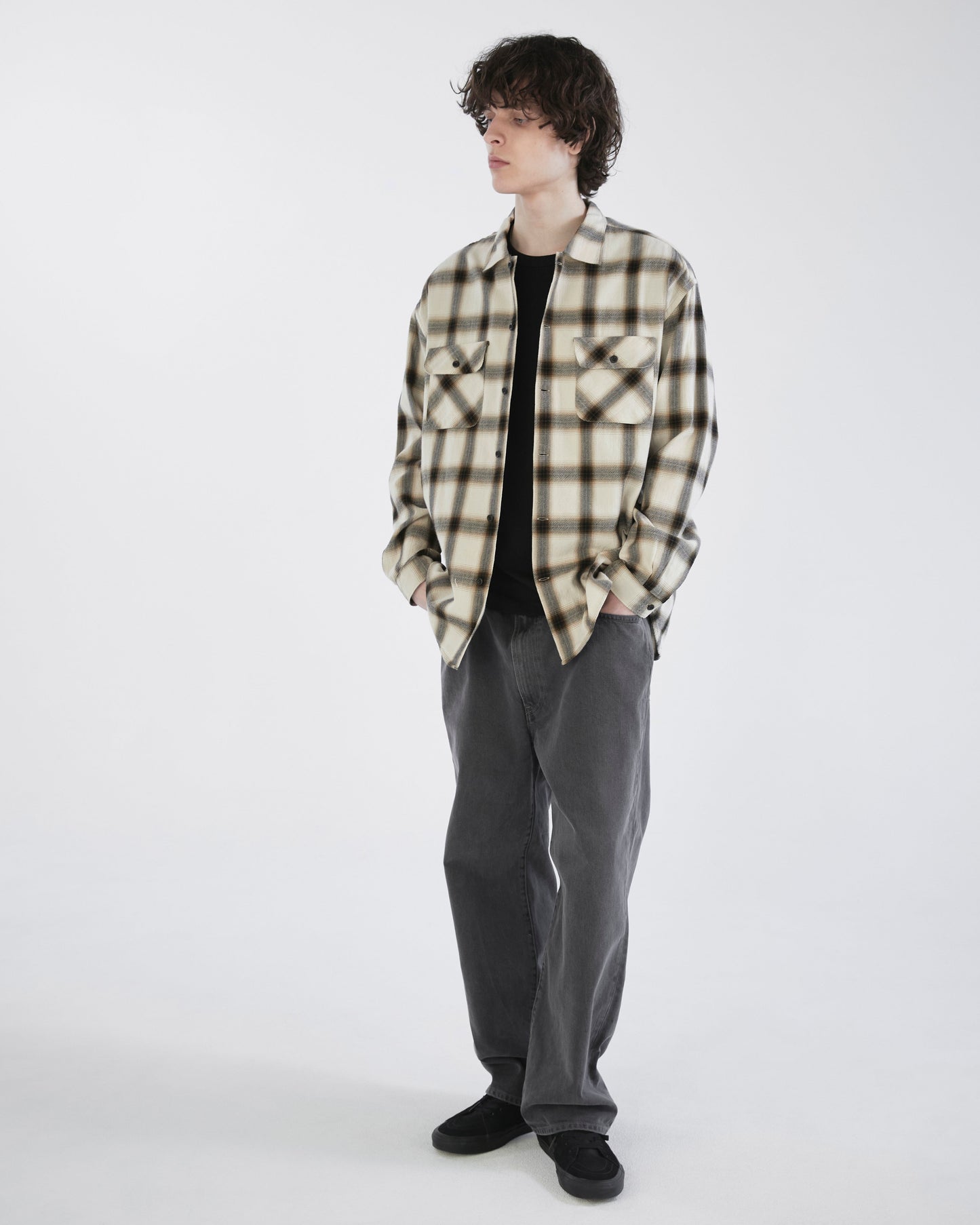 Khakis - Shadow Plaid Shirt - Beige