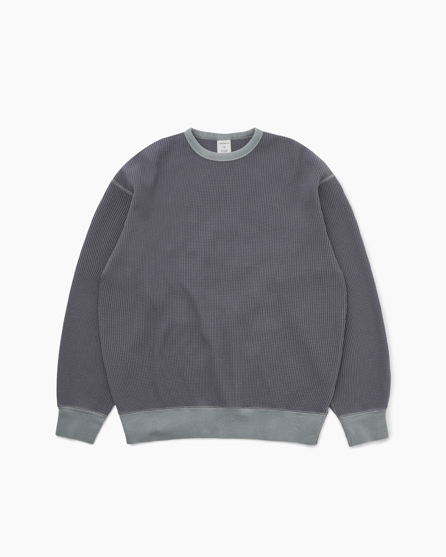 Khakis - Waffle Crewneck - Faded Black