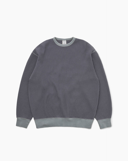 Khakis - Waffle Crewneck - Faded Black