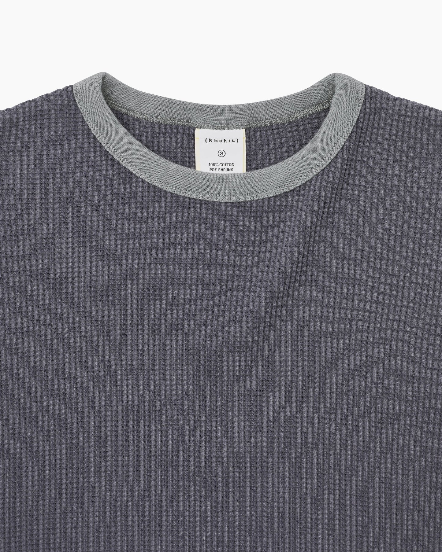 Khakis - Waffle Crewneck - Faded Black