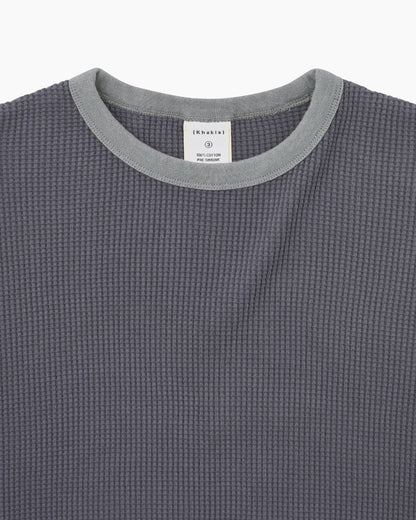 Khakis - Waffle Crewneck - Faded Black