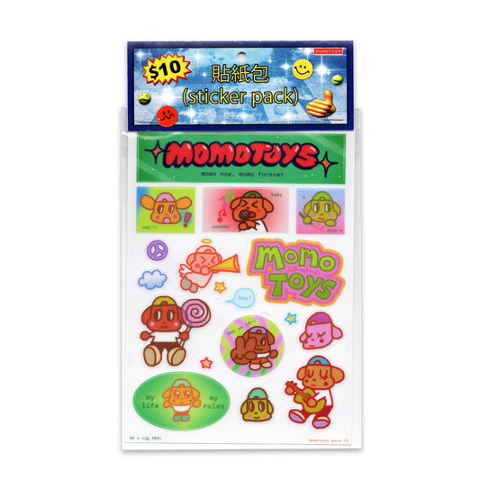Momotoys - Sticker Sheet - Green
