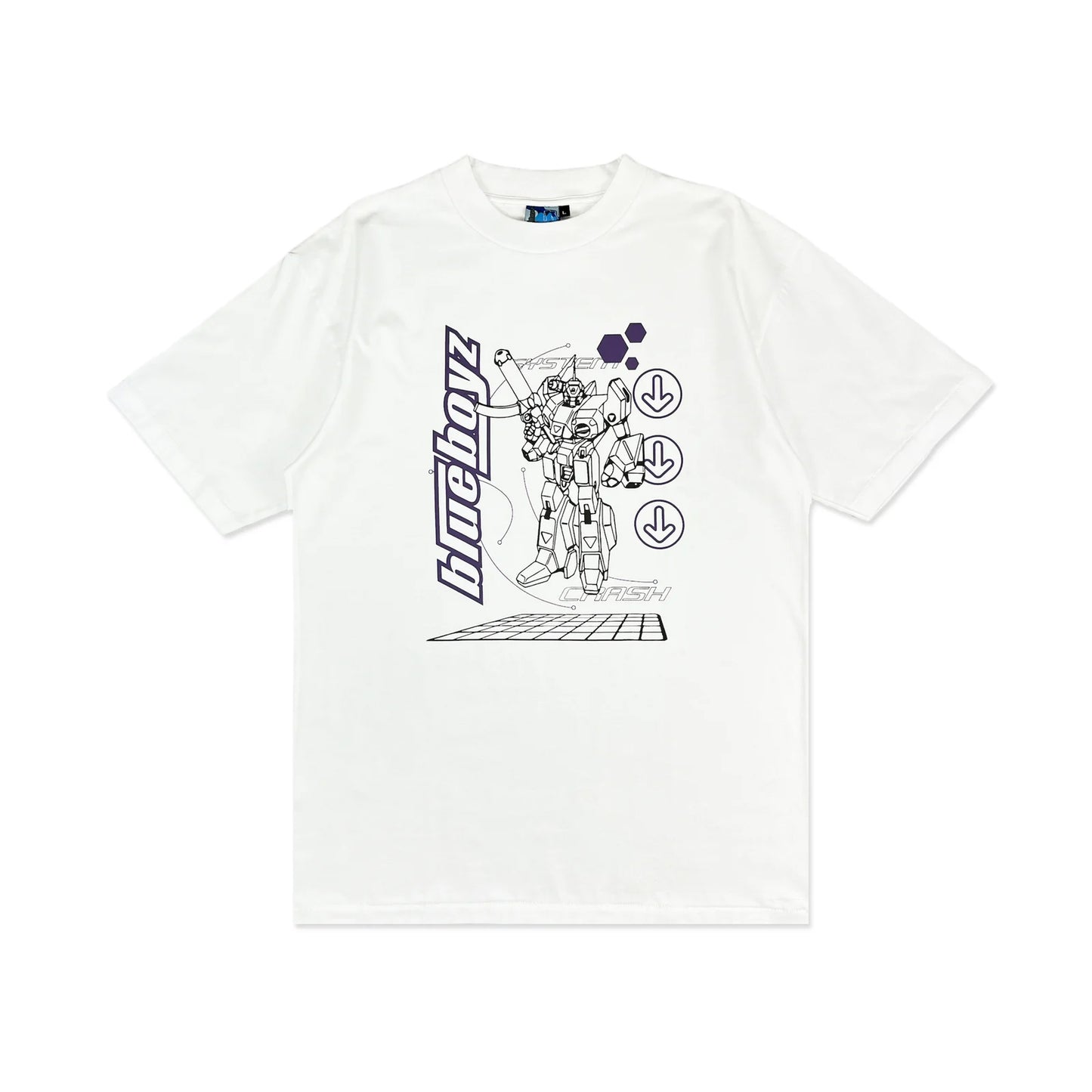 BlueBoyzSportsClub - System Crash Tee - White