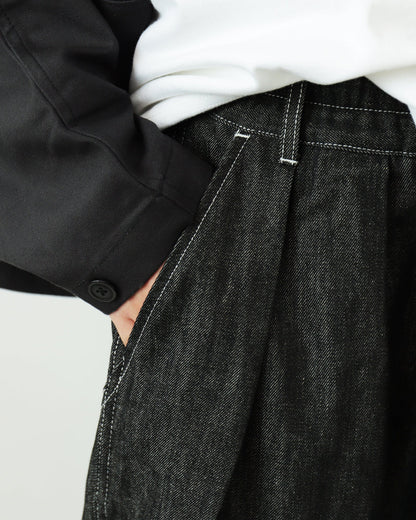 Workware - Unisex Denim Balloon Pants #444 - Black Denim