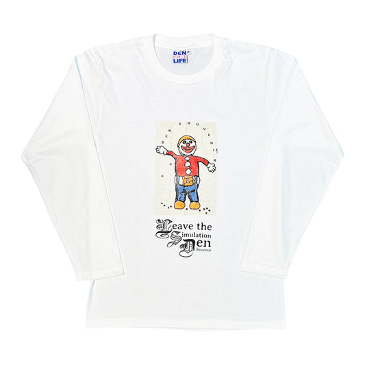 Den Souvenir - Simulation Exit L/S T-Shirt - White