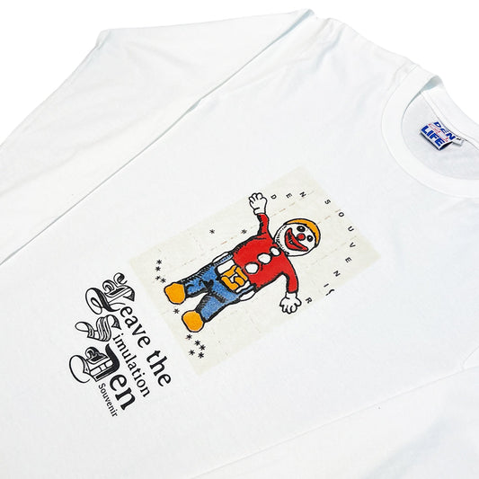 Den Souvenir - Simulation Exit L/S T-Shirt - White
