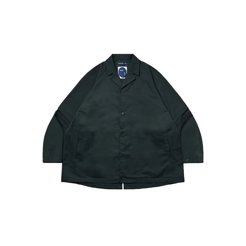 Melsign - Stitching Detail Blazer - Dark Green