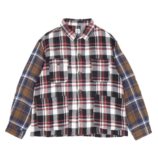 South2 West8 Contrasted Waffled Knit Shirt
