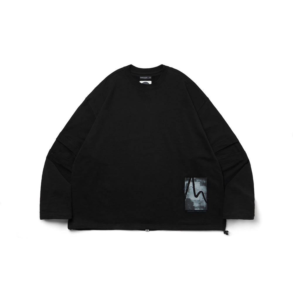 Melsign - Stitching Detail L/S Tee - Black